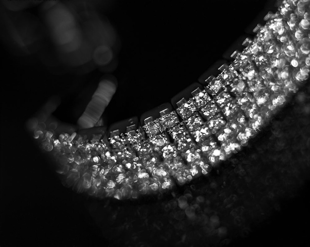 Bracelet rhodiumpavé de diamants